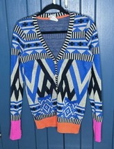 Rare Shiliconfetti Sheila Couture Colorful Cardigan Sweater M L Whimsical Boho - £150.31 GBP