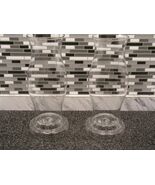 Vintage Large Glass Hurricane Lanterns / Candle Shades 15" tall 4.75" Diam. Fit - $40.00