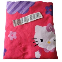 Hello Kitty Floor Pillow Bed Pink Purple Flowers Uses Standard Pillows S... - £19.28 GBP