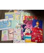Gift Bags Large Lot Baby Shower Boys Girls Kids Birthdays Party Variety ... - £14.07 GBP