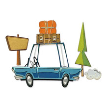 NIP Road Trip Car Colorize Sizzix Thinlits Thin Metal Die Set Tim Holtz 666288 - $17.77