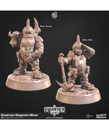 3D Printed Cast n Play Dwarven Deepvein Delver Dwarven Legacy Set 28mm 3... - $152.75 MXN+