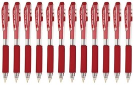 NEW Pentel 12-PACK Wow! Retractable Gel Pens RED INK Med Tip .7mm K437-B - $10.30