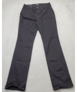 NYDJ Jeans Womens Size 6 Black Denim Cotton 5 Pockets Dark Wash Rilyn St... - $23.05