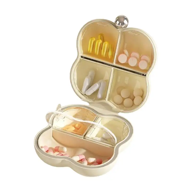 Medicine Storage Box Travel Weekly Pill Organizer Portable Pocket Pill Box Dispe - £18.78 GBP