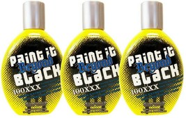 Paint It Beyond Black 100x Bronzer Tanning Lotion Lot Of 3 By Millennium Tann... - £54.25 GBP