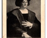 Christopher Columbus Painting By Piombo Metropolitan Museum of Art Postc... - £4.70 GBP