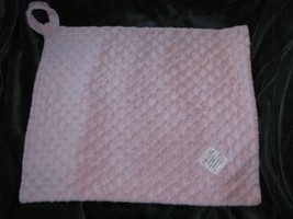 Baby Girl Pink Chenille Magic Minky Dot Security Blanket Lovey Loop 17&quot; ... - $39.59