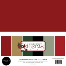 Carta Bella Solids Collection Kit 12&quot;X12&quot;-A Wonderful Christmas WC328015 - £18.63 GBP