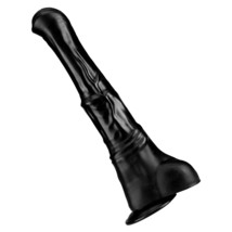 Realistic Thick Horse Dildo,15 Inch Huge Black Animal Dildo Anal Plug Suction Cu - £53.24 GBP