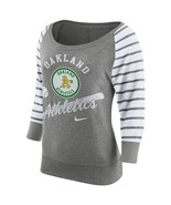 Nike Women Oakland Athletics Cooperstown Collection Gym Sweatshirt, Gray... - £25.68 GBP