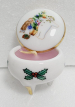 The Snowman Miniature Pottery Candle Circular2000 SONY PLAZA Old Rare - £59.04 GBP
