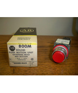 Allen Bradley 800MR-B6AS Round Red Push Button Extended Head Surplus - $465.79 MXN