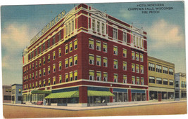 Real Photo Postcard RPPC - Hotel Northern, Chippewa Falls, Wisconsin - u... - $8.56