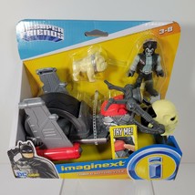 Fisher Price Imaginext DC Super Friends Lobo and Motorcycle Dog Dawg Bul... - £26.80 GBP