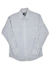 Rock Creek Ranch Western Pearl Snap Shirt Mens M Striped Long Sleeve Cow... - £26.95 GBP
