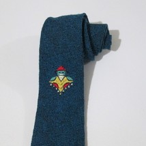 Vintage Tewa Men Tie Hand Loomed Wool Kachina Necktie Made In USA Has Flaws - £24.09 GBP