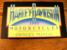 1993 Harley-Davidson Owner&#39;s Owners Manual Electra Glide Road King Glide... - £34.99 GBP