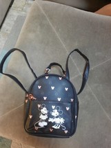 Disney Mickey and Minnie Mouse Mini Backpack w/Rose Gold Accents NWOT - £46.72 GBP