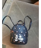 Disney Mickey and Minnie Mouse Mini Backpack w/Rose Gold Accents NWOT - £46.46 GBP