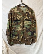 Military Camouflage Shirt Mens L-X-Long Button Up Woodland Long Sleeve C... - €24,07 EUR