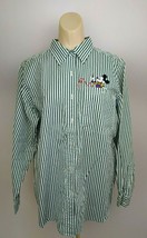 VTG Mickey Unlimited Jerry Leigh Ladies LS Button Shirt Sz M Green Pin S... - €25,66 EUR