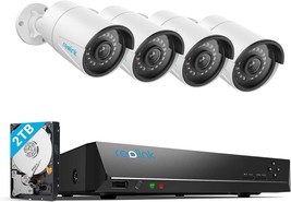 The Reolink 8Ch 5Mp Home Security Camera System, 4Pcs Wired 5Mp Outdoor,... - £311.72 GBP
