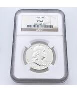 1951 Franklin Half Dollar Prueba 50C Plata NGC PF66 Sin Circular Certifi... - $682.11