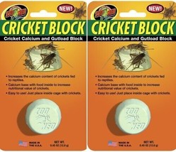 2 Pack Zoo Med Cricket Blocks Reptile Gutload and Calcium 5-Ounce Supple... - £9.45 GBP