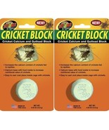 2 Pack Zoo Med Cricket Blocks Reptile Gutload and Calcium 5-Ounce Supple... - £9.65 GBP