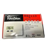 NEW Robertshaw RS2110 Digital Non Programmable Thermostat 1 Heat / 1 Cool - £31.60 GBP