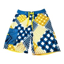 RedSand Patches Mens Board Shorts Swim Trunks Bathing Suit 32 Faience Bl... - $18.69