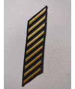 ARMY SERVICE STRIPES 9 FOR 27 YEARS SERVICE NEW GOLD ON GREEN - $218.20 MXN