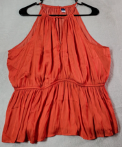 Old Navy Tank Top Womens XL Orange 100% Polyester Sleeveless Round Neck Casual - £10.65 GBP