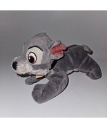Disney Scamp Gray Puppy Dog Bean Bag Plush 7&quot; Long Stuffed Animal Lady &amp;... - £15.53 GBP