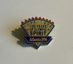 1896 - 1996 100 Years of Olympic Spirit Atlanta 1996 Lapel/hat Pin - £8.82 GBP