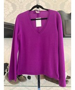 AGNONA Purple Cashmere Long Sleeve V Neck Sweater Sz 46 $1490 - £179.82 GBP