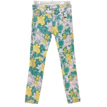 TEXTILE Elizabeth &amp; James Deb Floral Denim Crop Jeans Size 26 Anthropologie USA - £30.45 GBP