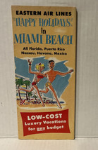 Vintage Eastern Airline Happy Holiday in Miami, Florida 1950&#39;s - $38.53
