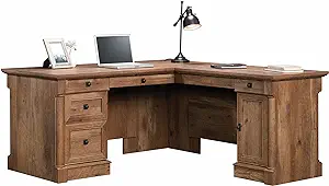 Sauder Palladia L-Shaped Desk, Vintage Oak finish - $1,049.99