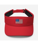 USA American Flag Sun Visor Hat Lightweight Golf and Beach Visor for Men... - $32.00+