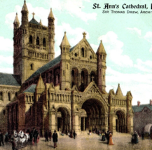 St. Anne&#39;s Cathedral Belfast Ireland Postcard Vintage Antique 1905 - £7.78 GBP