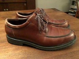 COLE HAAN Country Mens Size 10.5 Brown Leather Lace Up Box Toe Low Boot - $42.75