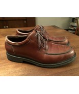COLE HAAN Country Mens Size 10.5 Brown Leather Lace Up Box Toe Low Boot - £33.61 GBP