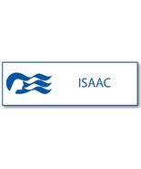LOVE BOAT ISAAC BARTENDER NAME BADGE &amp; BUTTON HALLOWEEN COSPLAY MAGNET BACK - $298.65 MXN