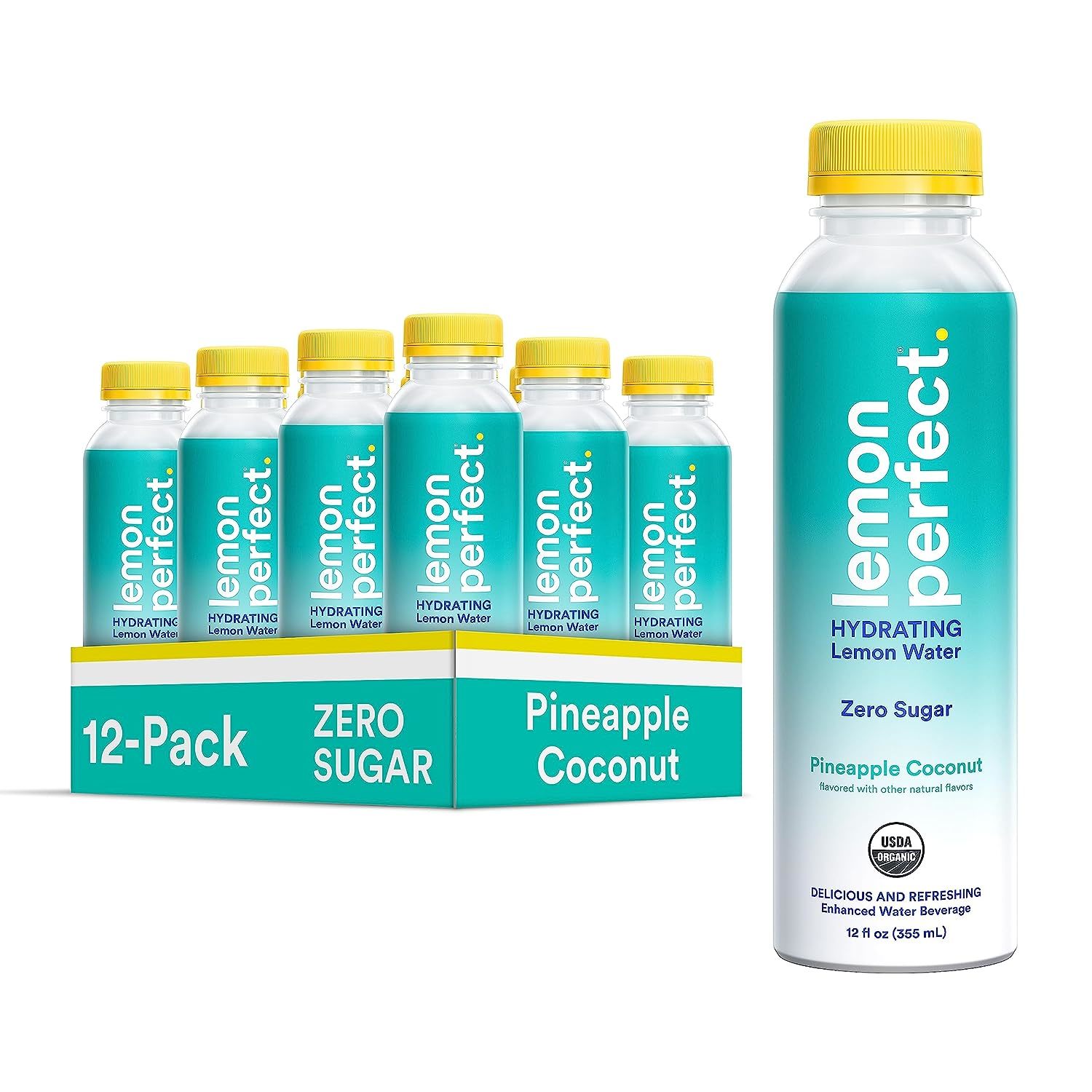 Lemon Perfect Pineapple Coconut (12-pack) Hydrating Organic Lemon Water - $38.99