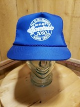 Vintage 2000 Garrison North Dakota Blue Rope Front Mesh Snapback Trucker... - €10,38 EUR