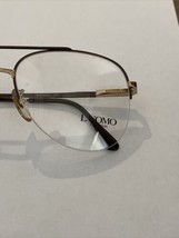 Vtg NOS Double Bridge L&#39;UOMO Aviator Bronze Gold Eyeglass Frames 58-18-1... - £27.97 GBP