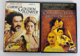 Curse of the Golden Flower + Crouching Tiger Hidden Dragon DVD Video Lot * VGC * - £12.64 GBP