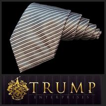 DONALD TRUMP Signature Collection 100% Silk Black Purple Striped Tie Nec... - $97.31